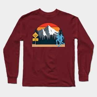 Running - Mountains and Sunset Long Sleeve T-Shirt